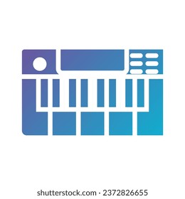 
vector image of piano keyboard icon. Suitable for use in web applications, mobile applications and print media. isolated on white background.
