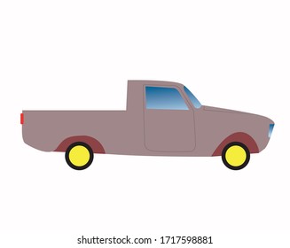 vector image of pickup truck