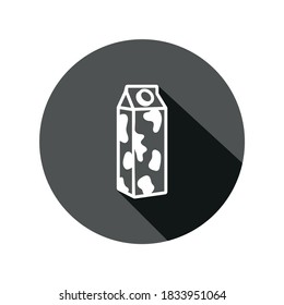 Vector image. Pictogram of a milk carton.