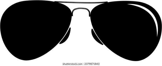 Vector image
pilot glasses on white background