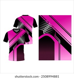 imagem vetorial do design de camiseta rosa e preta da camisa, bom para uso na fabricação de referências de design de camiseta da camisa