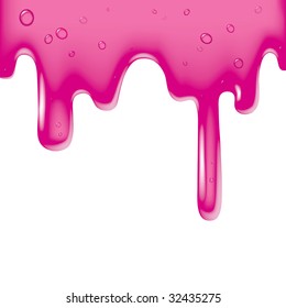 Vector image of a pink viscous liquid