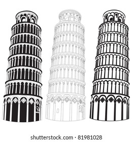 Vector Image Of Pisa Tower
