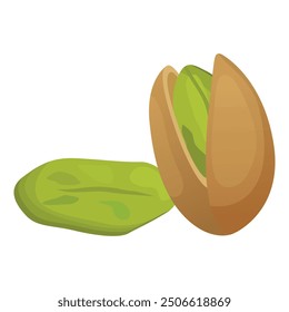 Vector Imagen de pistachos. Concepto de frutos secos. Elemento para su diseño. Para Anuncios, Sitios web, publicidad, etc.