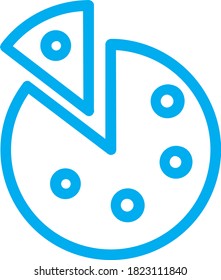 vector image of pizza icon for website or menu