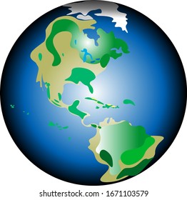 
Vector image of the planet EARTH.