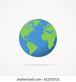 Vector image of planet earth.