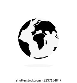 Vector image of the planet. Minimalist design