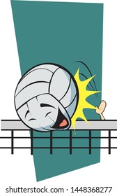 Vector image of playing volleyball (Dink!)