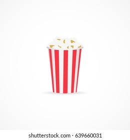 Vector image of popcorn in a Cup.