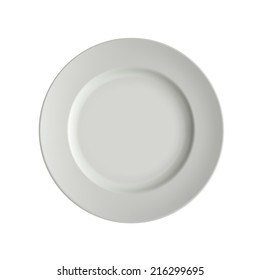 vector image porcelain plates