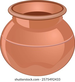 Vector image of a pot without background