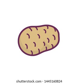 
Vector image potato icons. Icon on a white background.