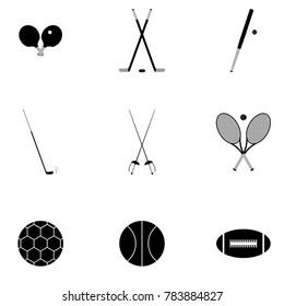 Vector image of primitive sports on a white background