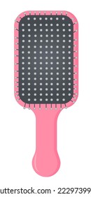 Vector image of a professional hairdressing comb. The concept of a beauty salon, haircuts and self-care.