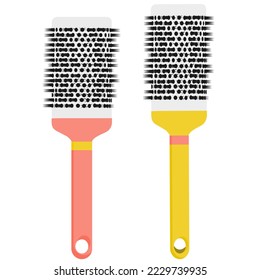 Vektorbild eines professionellen Friseurkamms. Das Konzept eines Schönheitssalons, Haarschnitt und Selbstversorgung.