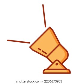 vector image projector icon with white background