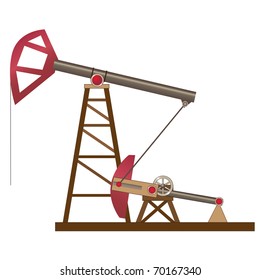 Vector image of pumping unit