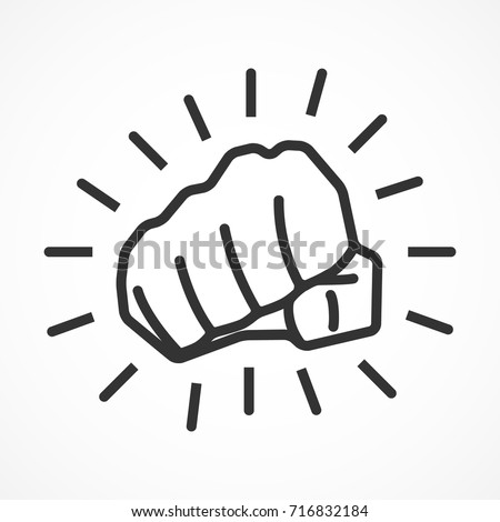 Vector image of a punch.