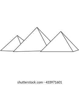 vector image of pyramids