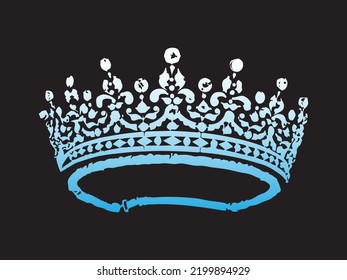 Vector image of the queen's tiara  svg