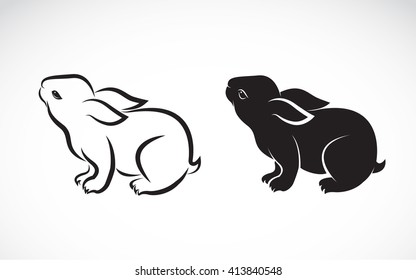 Vector image of an rabbit on white background, Rabbit Icon, Vector rabbit for your design.