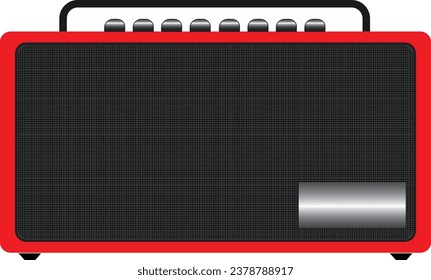 Imagen vectorial de un reproductor de radio para gráficos.