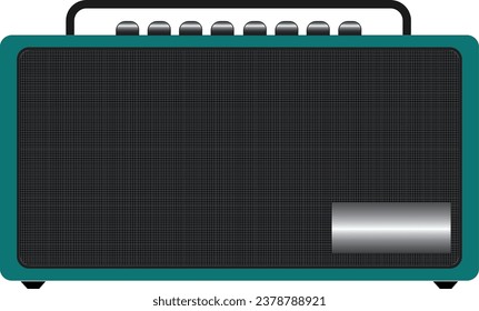 Vector image of a radio player for graphics.