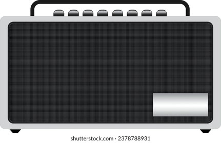 Vector image of a radio player for graphics.