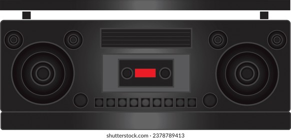 Vektorbild eines Radioplayers für Grafiken.