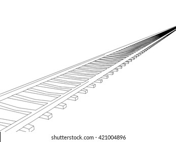 Vector image RAILWAY TRACK