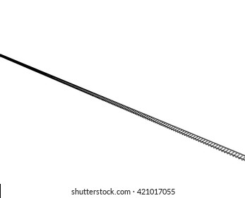 Vector image RAILWAY TRACK on white background 
