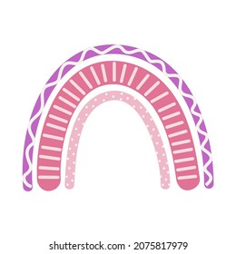 Vector image of a rainbow. Children's image of a multicolored rainbow