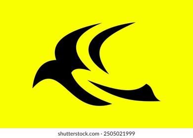 vector image of a random bird-shaped logo 