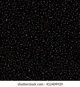 Vector image Realistic seamless  of the night sky