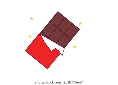 vector image of really delicious chocolate