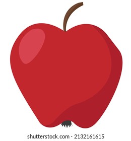 Vector image "Red apple" food image