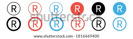 Vector image of a registered trademark
