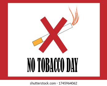Vector image to represent not to smoke.
