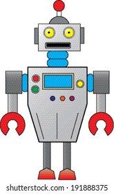 Vector image of a robot