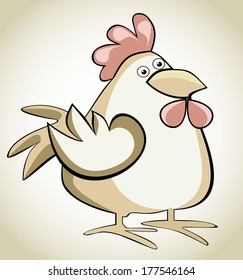 Vector image of an rooster