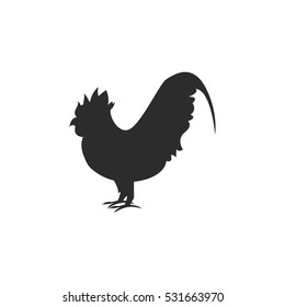 Chicken Cock Silhouette Icon Cock Logo Stock Vector (Royalty Free ...
