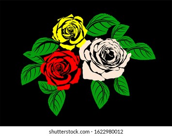 
vector image of a rose, hopefully it can make a good inspiration for flower lovers.