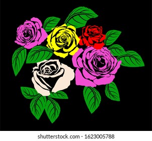 
vector image of a rose, hopefully it can make a good inspiration for flower lovers.