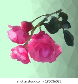 Vector image of roses