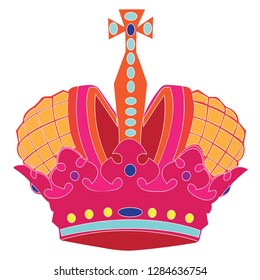 Vector image of the royal crown