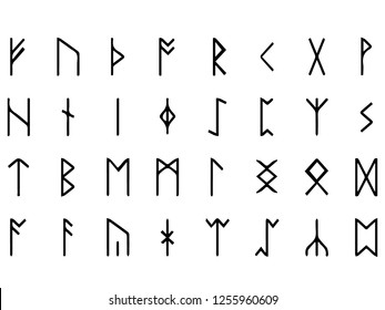 Vector image of runes