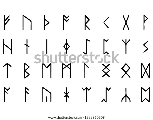 Vector Image Runes Stock Vector Royalty Free