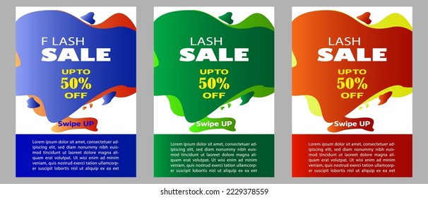 Vector image sale ads labels and set signage promo banners. Banner sale poster. Promotion flyer, discount voucher template special offer market brochure.