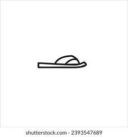 imagen vectorial de sandalias, fondo negro y blanco